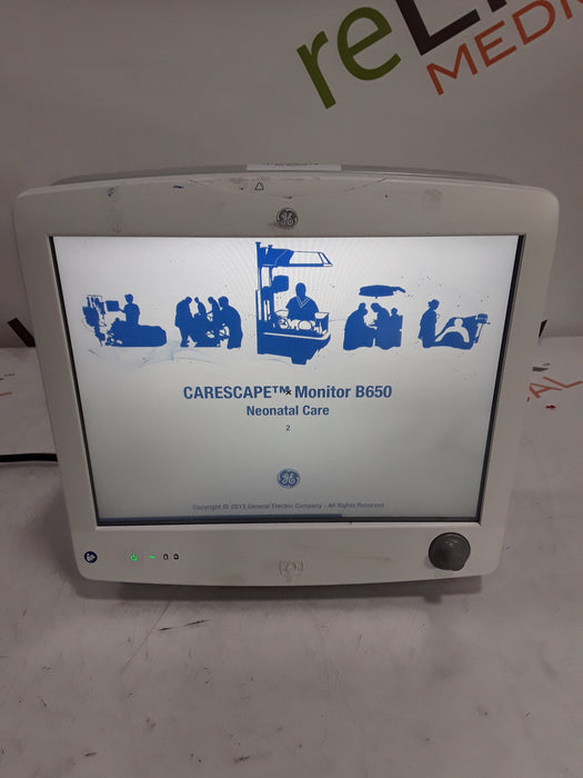 GE Healthcare Carescape B650 Neonatal Care Patient Monitor