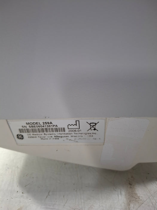 GE Healthcare Corometrics 250 Series Model 259 Fetal Monitor