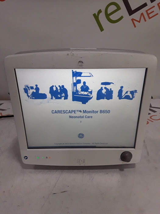 GE Healthcare Carescape B650 Neonatal Care Patient Monitor