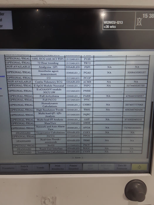 GE Healthcare Carescape B650 Neonatal Care Patient Monitor