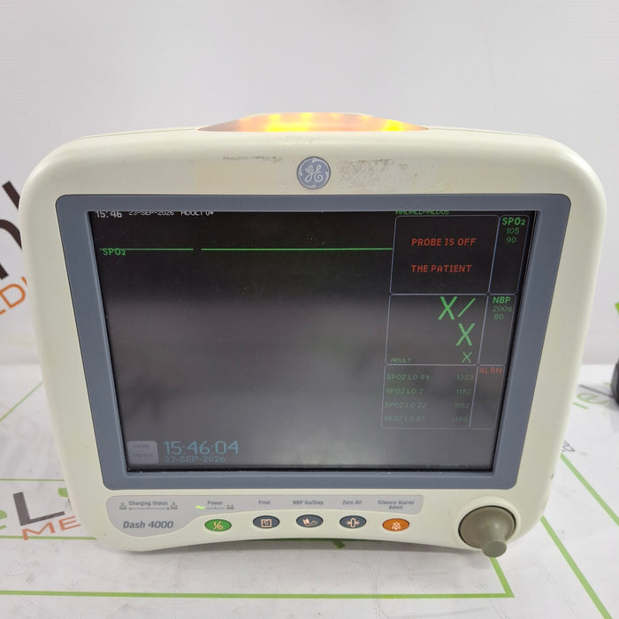 GE Healthcare Dash 4000 - GE/Nellcor SpO2 Patient Monitor