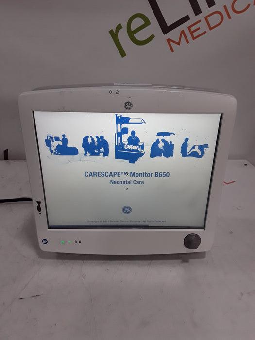 GE Healthcare Carescape B650 Neonatal Care Patient Monitor