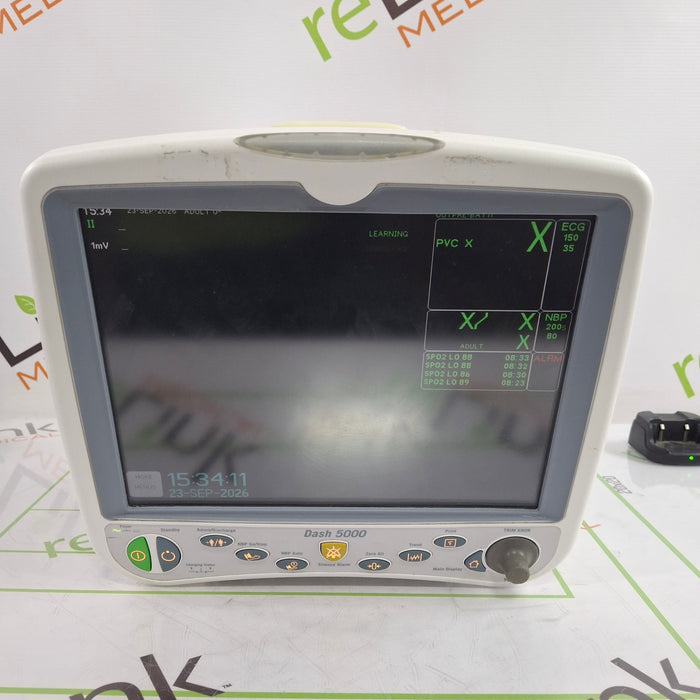 GE Healthcare Dash 5000 - GE/Nellcor SpO2 Patient Monitor