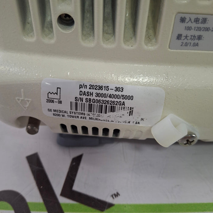 GE Healthcare Dash 5000 - GE/Nellcor SpO2 Patient Monitor