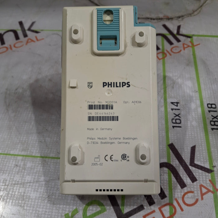 Philips M3001A-A01C06 Fast SpO2, NIBP, ECG, Temp, IBP MMS Module