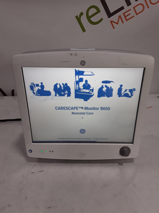 GE Healthcare Carescape B650 Neonatal Care Patient Monitor