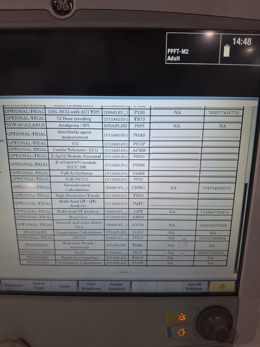 GE Healthcare Carescape B650 Post Anesthesia Care Patient Monitor