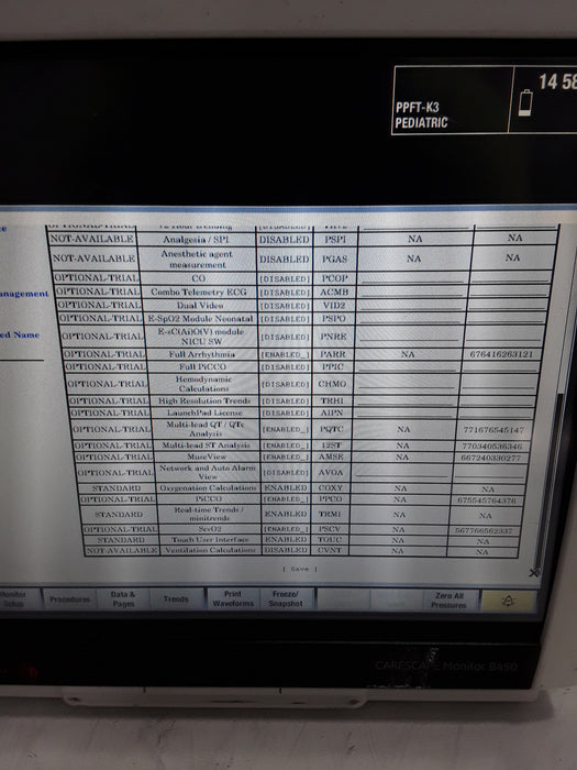 GE Healthcare Carescape B450 Emergency Care Patient Monitor