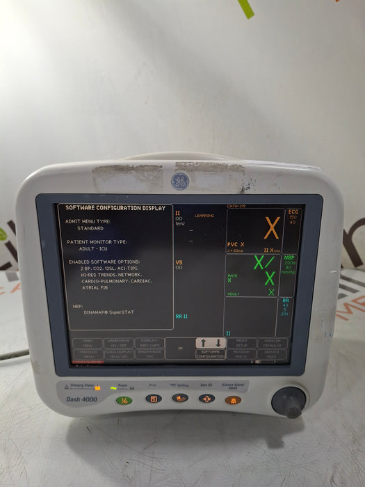 GE Healthcare Dash 4000 - GE/Nellcor SpO2 Patient Monitor