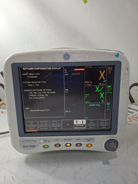 GE Healthcare Dash 4000 - GE/Nellcor SpO2 Patient Monitor