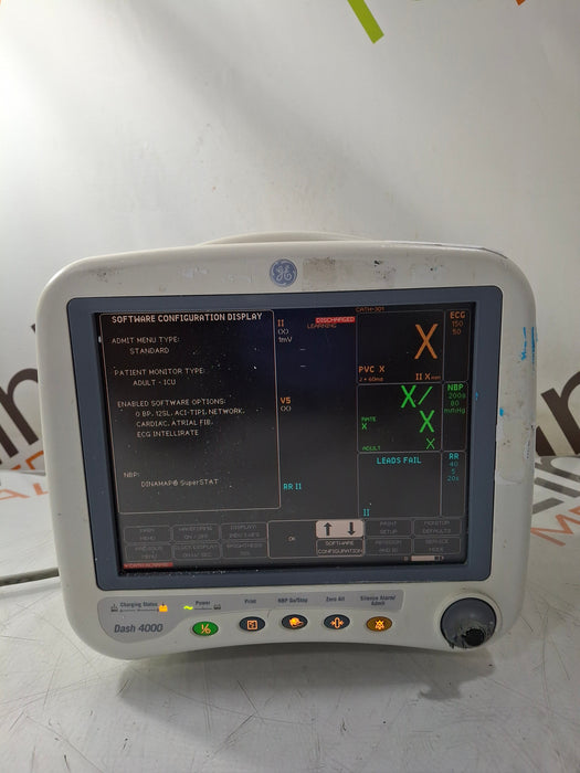GE Healthcare Dash 4000 - GE/Nellcor SpO2 Patient Monitor