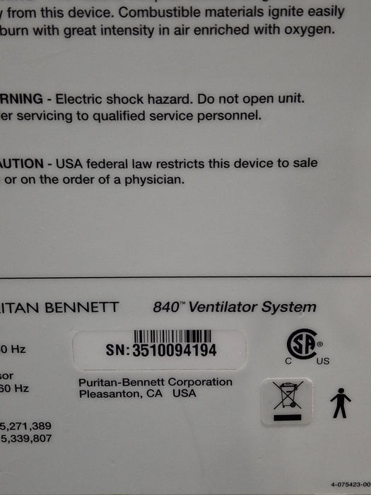 Puritan Bennett 840 Ventilator