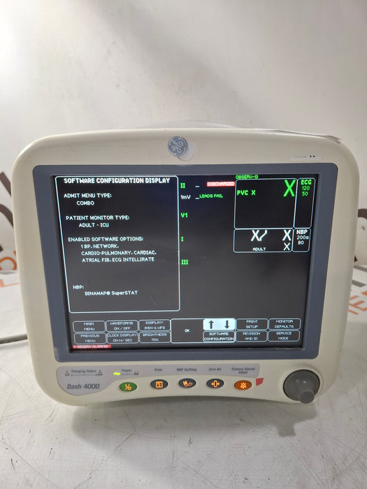 GE Healthcare Dash 4000 - Masimo SpO2 Patient Monitor