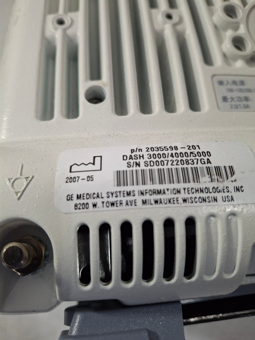 GE Healthcare Dash 4000 - GE/Nellcor SpO2 Patient Monitor