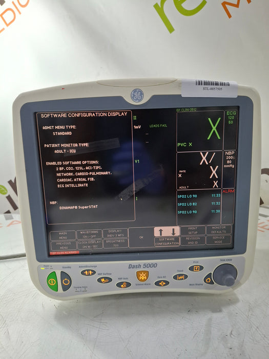 GE Healthcare Dash 5000 - Masimo SpO2 Patient Monitor