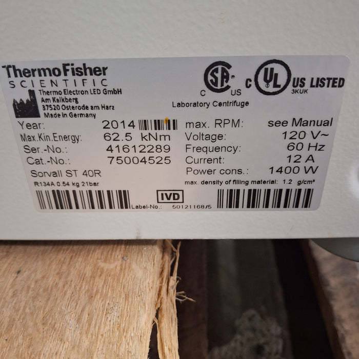 Thermo Scientific Sorvall ST 40R Centrifuge