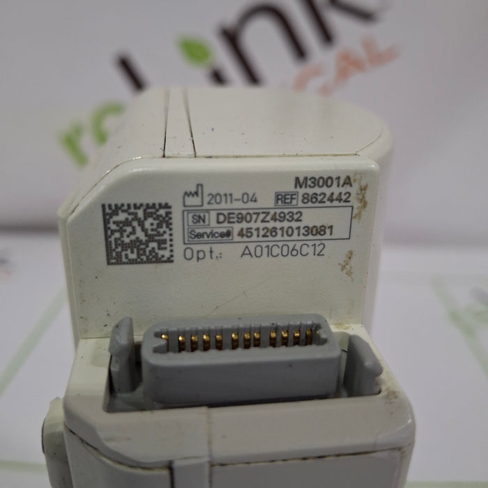 Philips M3001A-A01C06C12 Fast SpO2, NIBP, 12 lead ECG, Temp, IBP MMS Module