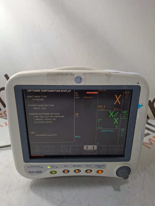 GE Healthcare Dash 4000 - GE/Nellcor SpO2 Patient Monitor