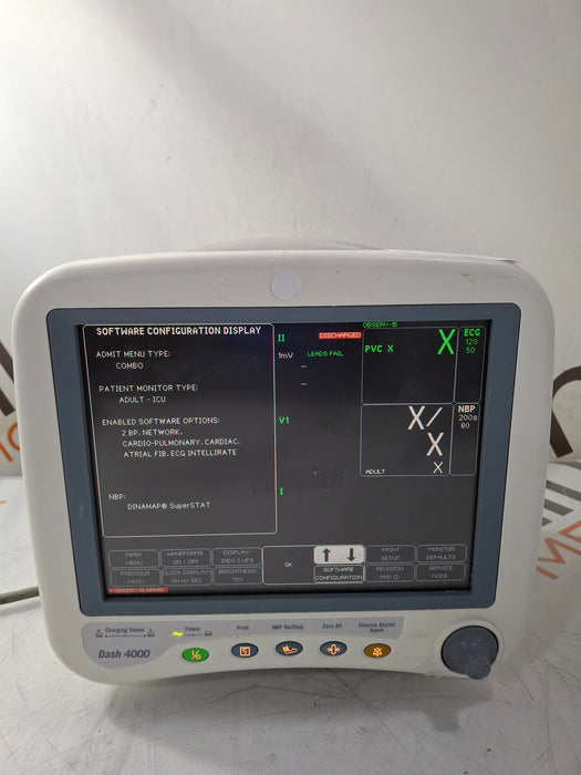 GE Healthcare Dash 4000 - Masimo SpO2 Patient Monitor