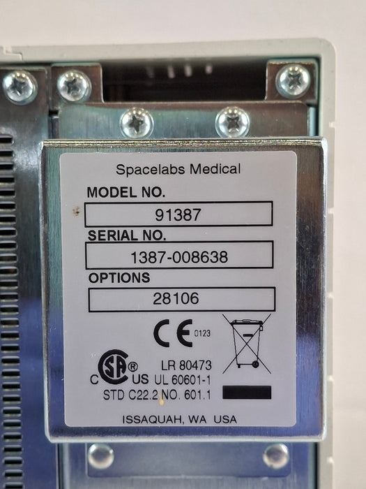 Spacelabs Healthcare Ultraview SL 91387 Patient Monitor