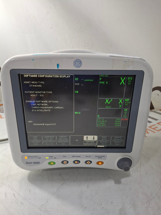 GE Healthcare Dash 4000 - GE/Nellcor SpO2 Patient Monitor