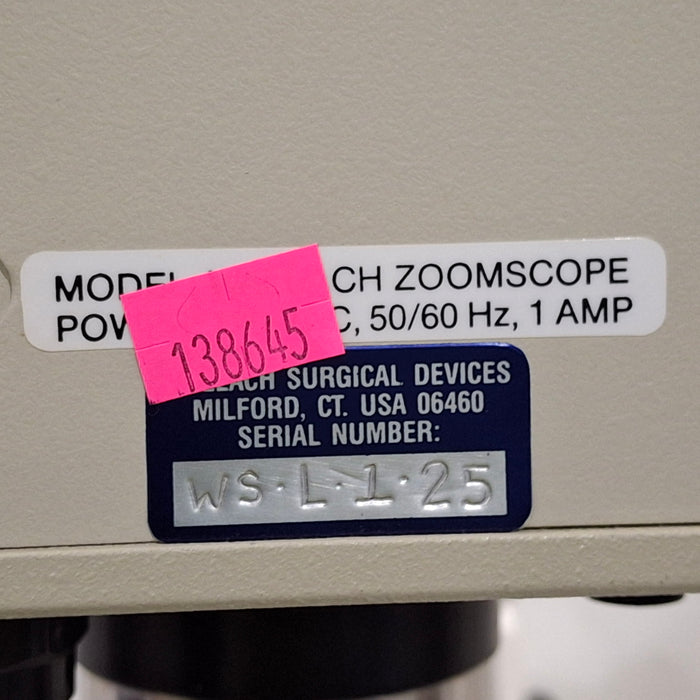 Wallach Zoomscope Colposcope