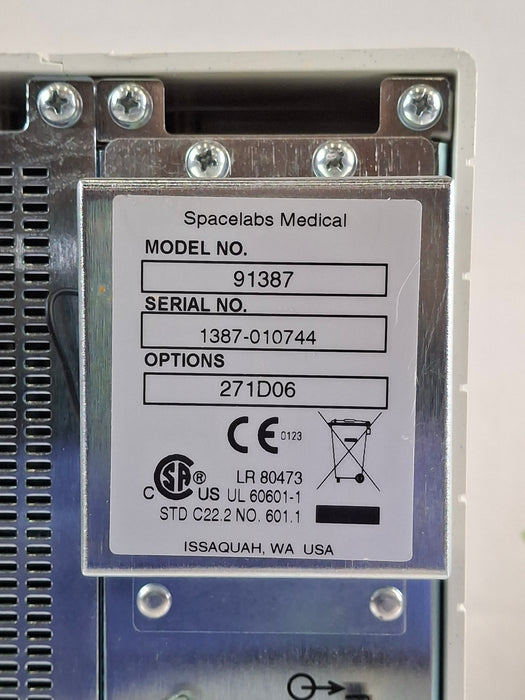 Spacelabs Healthcare Ultraview SL 91387 Patient Monitor