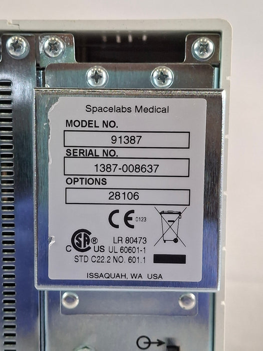 Spacelabs Healthcare Ultraview SL 91387 Patient Monitor