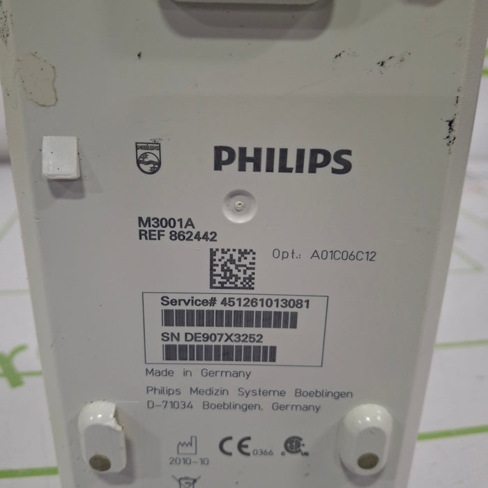 Philips M3001A-A01C06C12 Fast SpO2, NIBP, 12 lead ECG, Temp, IBP MMS Module