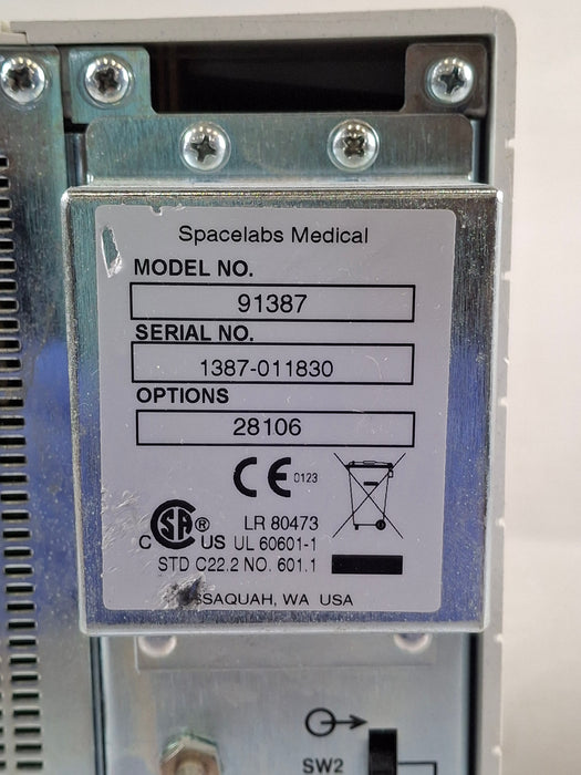 Spacelabs Healthcare Ultraview SL 91387 Patient Monitor