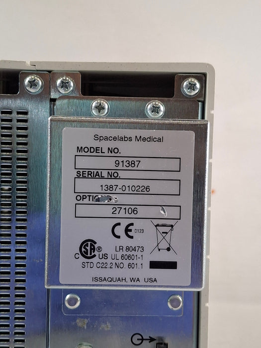 Spacelabs Healthcare Ultraview SL 91387 Patient Monitor