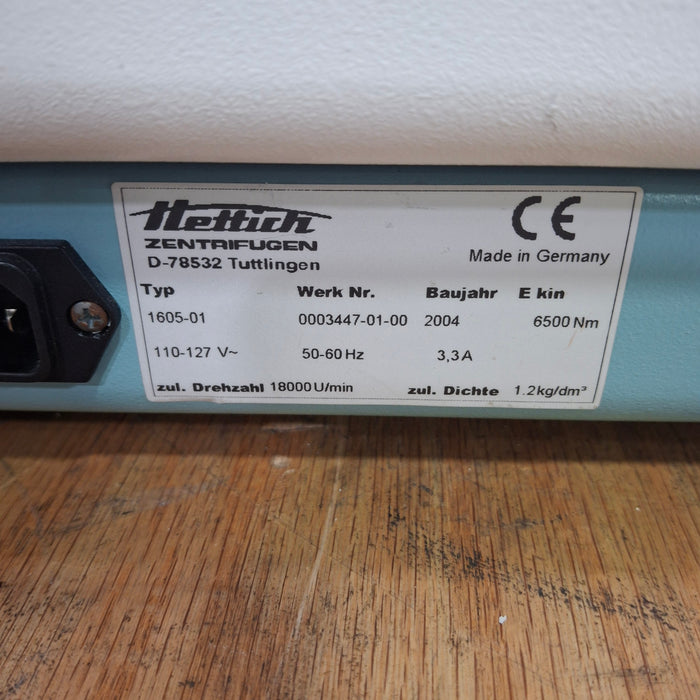 Hettich Universal 32 Type 1605-01 Zentifugen Benchtop Centrifuge