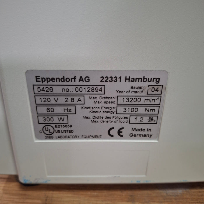 Eppendorf 5415R Centrifuge