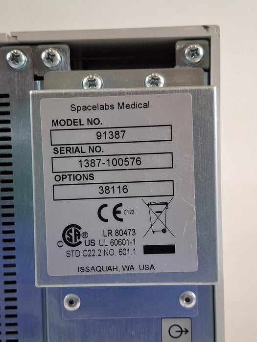 Spacelabs Healthcare Ultraview SL 91387 Patient Monitor
