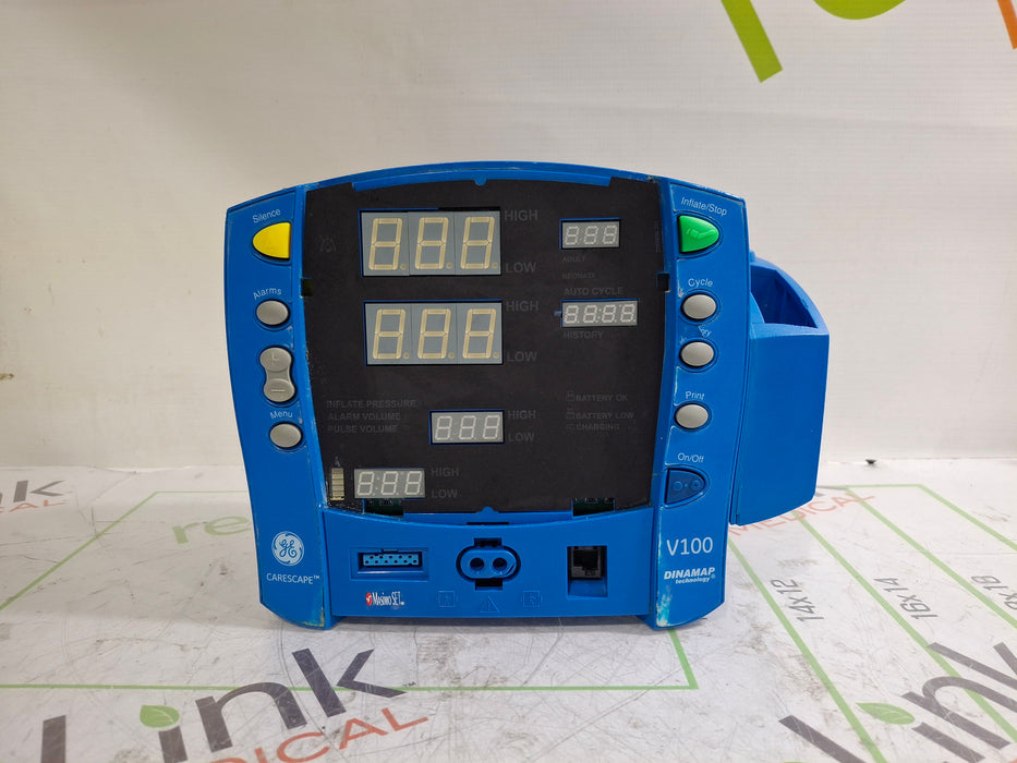 GE Healthcare Dinamap V100 - NIBP, SpO2, Temp Vital Signs Monitor