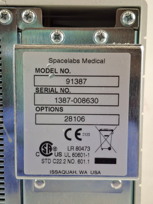 Spacelabs Healthcare Ultraview SL 91387 Patient Monitor