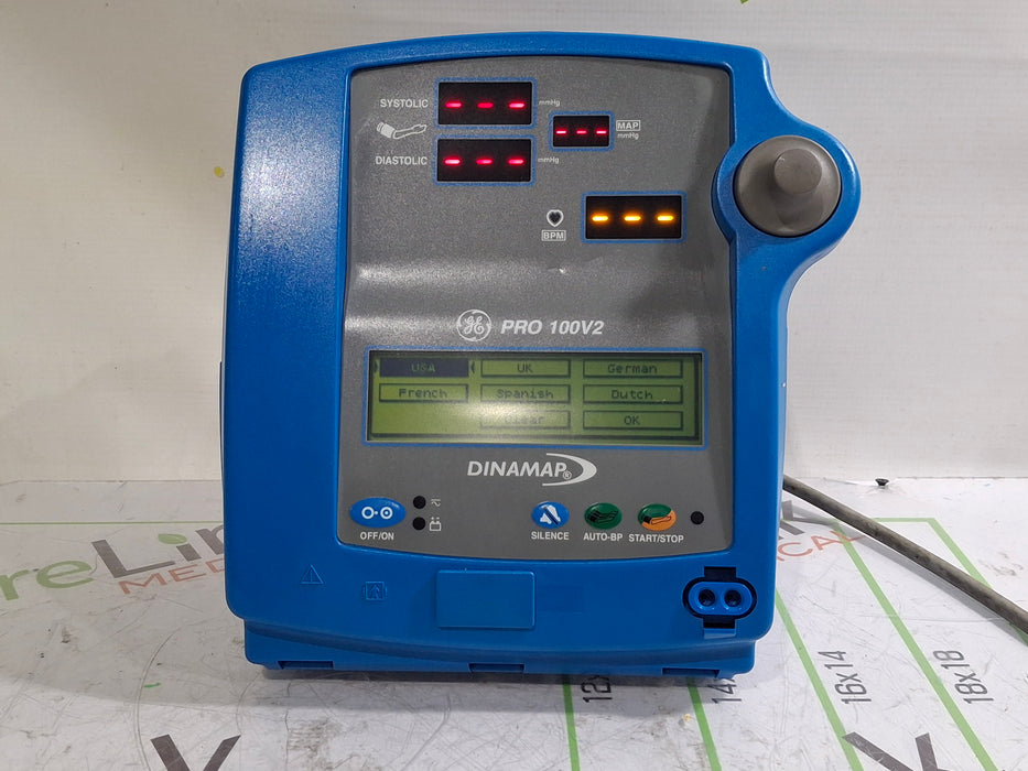 GE Healthcare Dinamap Pro 100V2 Patient Monitor