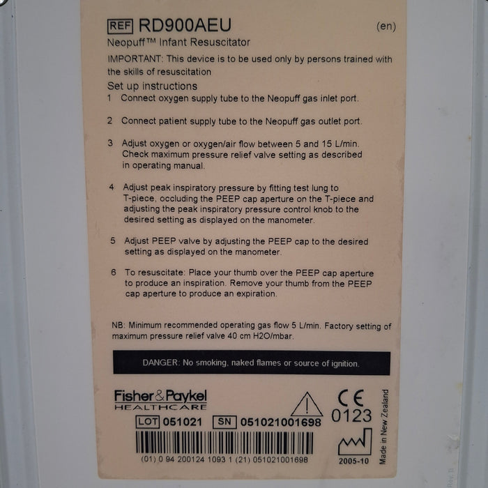 Fisher & Paykel Neopuff Infant T-Piece Resuscitator
