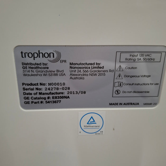 NanoSonics Trophon EPR High Level Disinfection