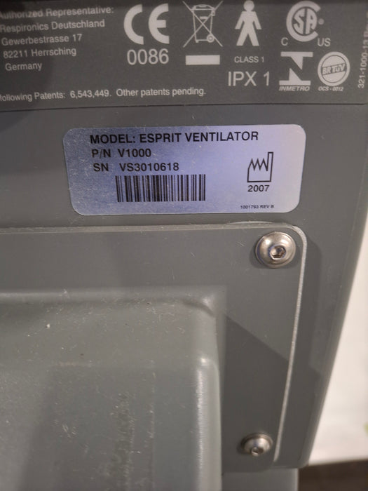 Respironics Esprit Ventilator