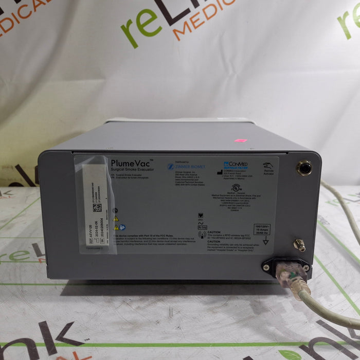 Zimmer PlumeVac AEVV120 Surgical Smoke Evacuator
