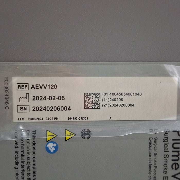 Zimmer PlumeVac AEVV120 Surgical Smoke Evacuator