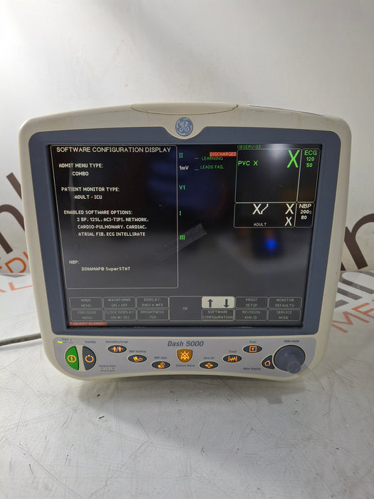 GE Healthcare Dash 5000 - Masimo SpO2 Patient Monitor