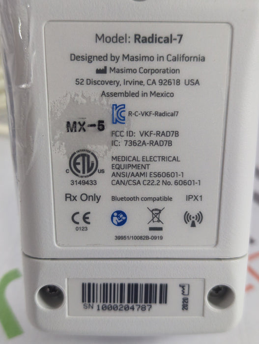 Masimo Radical 7 Pulse Oximeter w/ Base