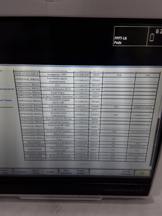 GE Healthcare Carescape B450 Post Anesthesia Care Patient Monitor