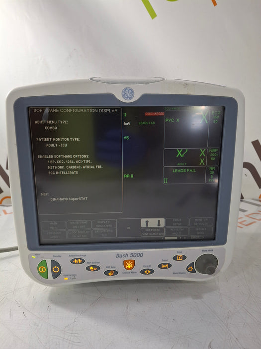 GE Healthcare Dash 5000 - Masimo SpO2 Patient Monitor