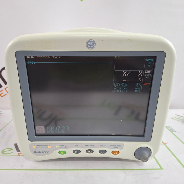 GE Healthcare Dash 4000 - GE/Nellcor SpO2 Patient Monitor