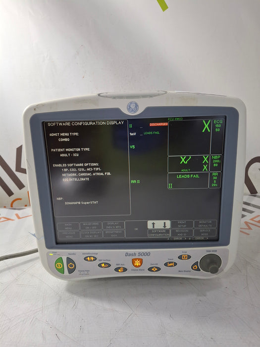 GE Healthcare Dash 5000 - Masimo SpO2 Patient Monitor