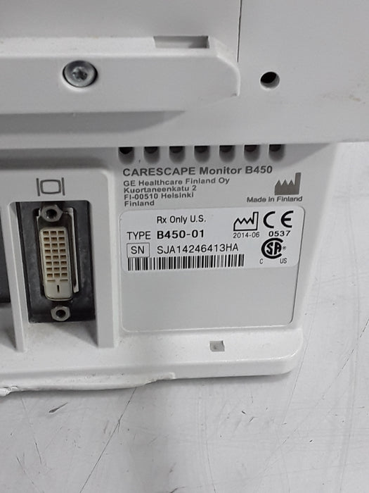 GE Healthcare Carescape B450 Critical Care Patient Monitor