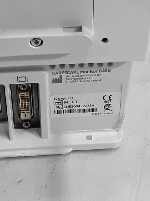 GE Healthcare Carescape B450 Critical Care Patient Monitor